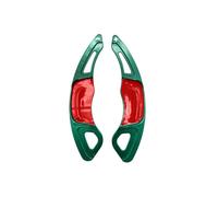 Paddle Shifter Cover Extensions For Golf 7 MK7 T-ROC R LINE GTI Teramont X Carbon Fiber Shift Paddle Car Steering Wheel Shifter Extension(Green)