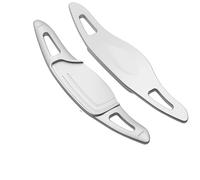 Paddle Shifter Extension Compatible With Alfa For Romeo For Giulietta 2011-2020 For MiTo 2010-2019 Car Steering Wheel Shift Paddles Extension Shifters Stickers(Silver)