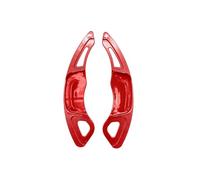 Paddle Shifter Extension For Golf 7 MK7 T-ROC R LINE GTI Teramont X Carbon Fiber Shift Paddle Car Steering Wheel Shifter Extension(Red)