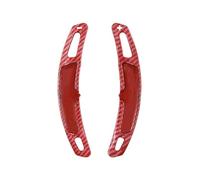 Paddle Shifter Extension For Panamera Cayenne Carrera 991 2016 2017 2018-2022 1 Pair Car Steering Wheel Shift Paddle Shifter Extension(Red)