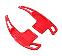 Paddle Shifter Extensions Compatible With For Mustang 2015-2023 Steering Wheel Shift Paddle Extended Shifter Trim Paddles 2pcs(Red)