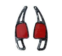 Paddle Shifter Replacement for A1 A3 A5 A8 S4 SQ5 Q2 Q7 TTS A4L A7 R8 Q5L Car Steering Wheel Paddle Shifter Gear Shift Paddles Extension Accessories(Red)(Black 2)