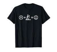 Paddle Surf Makes Happy Fun SUP Gift Standup paddle-boarding T-Shirt