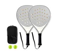 Paddle Tennis Racquets - 26x46.5x3.9cm Junior Racket, Carbon Fiber Foam Paddle, Beginner Outdoor Sports Training Set with Tennis Balls | Travel Equipment for Girls Boys Women Men Children Adults