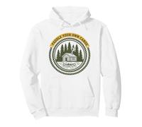 Paddle Your Own Canoe Retro Cabin Outdoor Pullover Hoodie