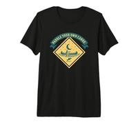 Paddle Your Own Canoe Retro Canoeist Premium T-Shirt