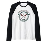 Paddle Your Own Canoe Retro Outdoors Raglan Baseball Tee