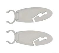 Paddleboard Paddle Holder Clip - Metal Oar Keeper Clamp for Kayak Canoe - Secure Locking Deck Accessory 11x3.3cm 2 Pack(Green)
