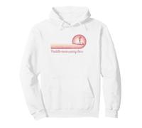 Paddleboard SUP Girl Paddle More Less Worry Retro Sunset Pullover Hoodie