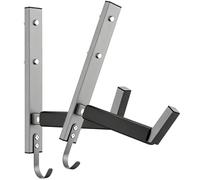 Paddleboard Wall Shelf - Two Pack Heavy Duty Storage Brackets, 200 Pound Utility Hanger | Indoor Outdoor Garage Shed Canoe Kayak Snowboard Ladder Carrier Bracket, Metal Ice