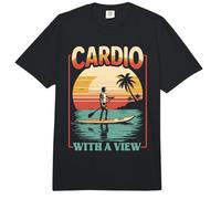 Paddleboarding Cardio with A View Comfort Colors Adult Heavyweight T-Shirt