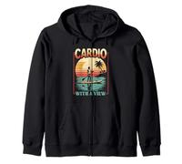 Paddleboarding Cardio With A View Zip Hoodie
