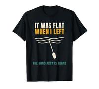 Paddleboarding It was Flat When I Left Funny SUP Wind Value Graphic T-Shirt