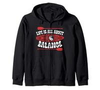 Paddleboarding Life Is All About Balance Zip Hoodie