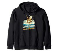 Paddleboarding Lifes Better On A Board Zip Hoodie