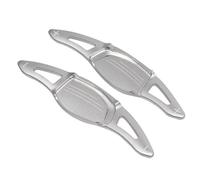 Paddles Shift Extensions Compatible With RS4 RS5 R8 For Spyder RS3 8V B9 2017-2020 For RSQ3 RSQ8 TTRS 2020-2025 Car Steering Wheel Paddle Shifter Stickers(Silver)