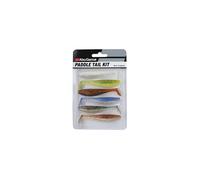 Paddletail Soft Lure Kit, 6 All-Round Soft Baits in Proven Fish-Catching Colours, Ideal For Perch, Pike, and Zander, Fish With Jig Head, Dropshot,