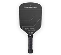 Paddletek Bantam GTO-C 14.3mm Hybrid Pickleball Paddle - Raw Carbon Fiber Face - Aerodynamic Tapered Shape - Polymer Core - 16.25" x 7.75" - 5.5” Handle - UPA-A & PBCoR .43 Certified - Made in USA