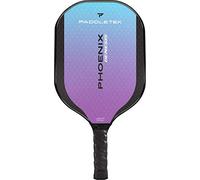 Paddletek Phoenix Genesis - Professional Pickleball Paddles with Honeycomb Core - Polycore & Fiberglass Epoxy Surface - High Tack Performance Grip - 7.4 oz to 7.8 oz - USAPA Approved (Purple)