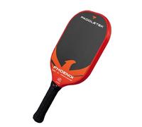 Paddletek Phoenix Talon - 14mm Pickleball Paddle - Raw Carbon Fiber Face - Balanced Control & Spin - Polypropylene Honeycomb Core - USAPA Approved Pickle Ball Paddle - 5.25 Inch Handle (Red)