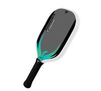 Paddletek Sabre Carbon 14mm Pickleball Paddle - Elongated Textured Carbon Fiber Surface - Polypropylene Honeycomb Core - USAPA Approved Pickle Ball Paddle - 5.5 Inch Handle (Blue)