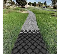 Paddock PlattenBlack Gravel Grid Ground Stabilizer Flexible & Foldable Grass Paver for Garden Yard Pathway & Slope Support Durable Gravel Base System