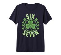 Paddy 67 Shamrock St Patrick Meme 6 7 Brain Rot Gen Alpha Z Premium T-Shirt