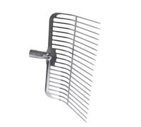 Paddy Field Grass Fork Head, 21 Prong Metal Head for Rice Field Upkeep, Shallow Ditch Debris Removal, Socket Mount Farm Tool for Muddy Areas Aquatic Grass Fork Paddy Debris Water Plant Remover Ditch