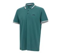 Boss Paddy 10241663 Green Short Sleeve Polo Blue XL Men