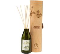 Paddywax Aromatherapy Reed Oil Diffuser Set, Glass Wood, Bamboo & Green Tea