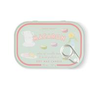 Paddywax Bistro Pink Pistachio Macaron Printed Tin Candle 127 g | Amber & Pistachio