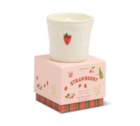 Paddywax Bistro Range Ceramic Candle - Strawberry with Rhubarb and Fresh Fennel Scent, 8 oz Soy Wax
