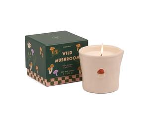 Paddywax Bistro Wild Mushroom Scented Candle | 226g | Reusable Ceramic Pot | Pepper & Patchouli Notes