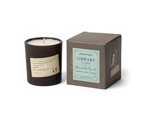 Paddywax Candles Library Collection Scented Candle, 6-Ounce, Charlotte Bronte - Rosewood, Peony, Patchouli