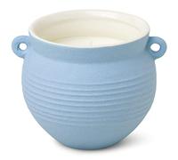 Paddywax Candles Santorini Soy Wax Scented Candle, Ceramic Greek Candle Vase, 8.5 Ounces, Rosemary Sea Salt