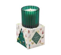 Paddywax Christmas Ribbed Glass Candle - Balsam & Fir