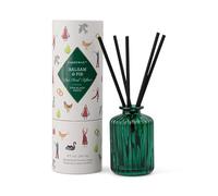 Paddywax Christmas Ribbed Glass Reed Diffuser - Balsam & Fir