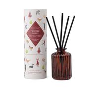 Paddywax Christmas Ribbed Glass Reed Diffuser - Winter Berry