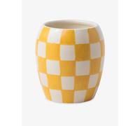 Paddywax Paddywax Checkmate Golden Amber Scented Candle With Checkered Porcelain Vessel 311g