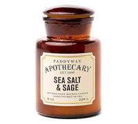 Paddywax Scented Candles Artisan Apothecary Candle, 8-Ounce, Sea Salt & Sage