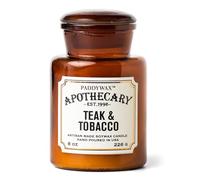 Paddywax Scented Candles Artisan Apothecary Candle, 8-Ounce, Teak & Tobacco