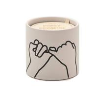 Paddywax Scented Candles Artisan Impressions Candle in Matte Ceramic Container, 163g, Pinky Promise