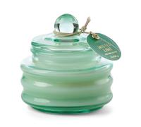 Paddywax Scented Candles Beam Collection Small Artisan Luxury Glass Jar Candle with Lid, 85g, Bright Green - Misted Lime