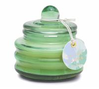 Paddywax Scented Candles Beam Collection Small Artisan Luxury Glass Jar Candle with Lid, 85g, Green - Cactus Flower
