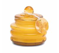 Paddywax Scented Candles Beam Collection Small Artisan Luxury Glass Jar Candle with Lid, 85g, Ochre - Tobacco Patchouli