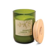 Paddywax Scented Candles Eco Green Artisan Candle in Recycled Glass Vessel, 226g, Bamboo & Green Tea
