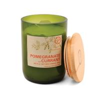 Paddywax Scented Candles Eco Green Artisan Candle in Recycled Glass Vessel, 226g, Pomegranate & Currant