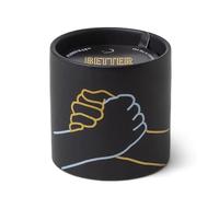 Paddywax Scented Candles in Matte Ceramic Impressions Collection Artisan Candle, 163g, Better Together