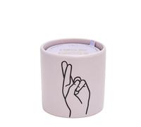 Paddywax Scented Candles in Matte Ceramic Impressions Collection Artisan Candle, 163g, Fingers Crossed