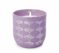Paddywax Scented Candles Lustre Iridescent Ceramic Luxury Artisan Candle, 283g, Matte Purple - Lavender & Fern